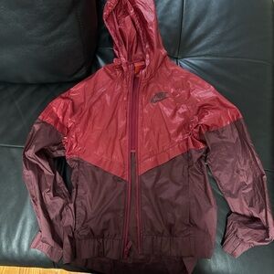 Nike Burgundy Hooded Jacket